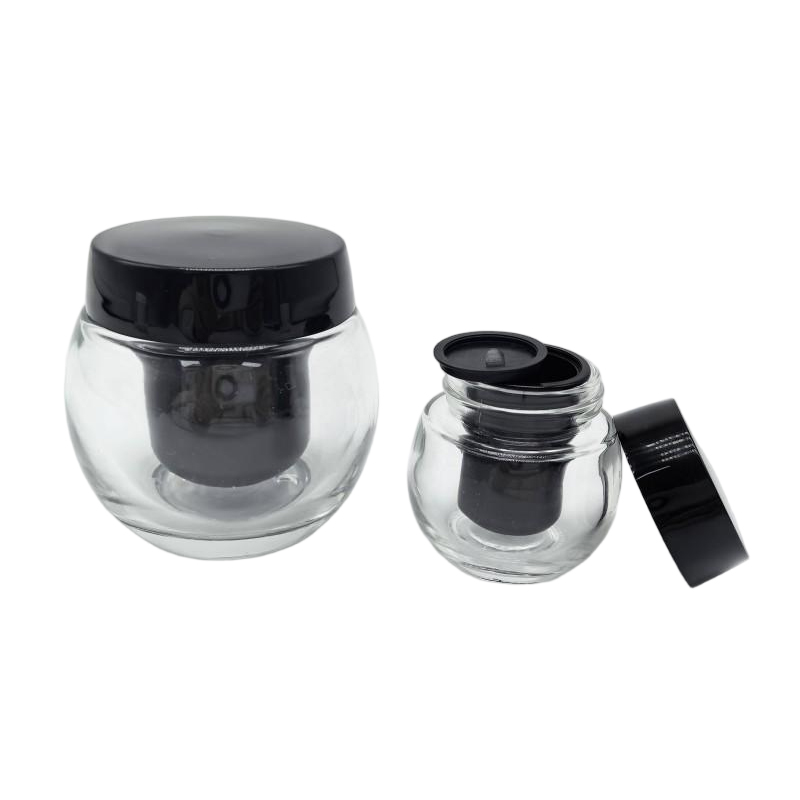 Luxury Empty Cream Cosmetics Glass Jar – Elegant, Functional, and Refillable (3)