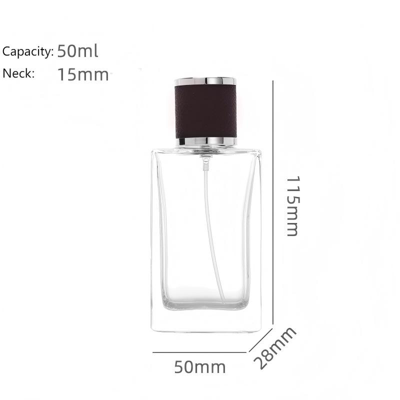 15-Thread 30ml Perfume Bottle  Leather-Accent Cap Glass Bottle  50ml Fine Mist Sprayer – Product Features (3)