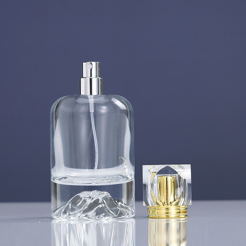 30ml  50ml  100ml Crystal Clear Thick-Base Perfume Bottle (15mm Fine Mist Sprayer)   (1)