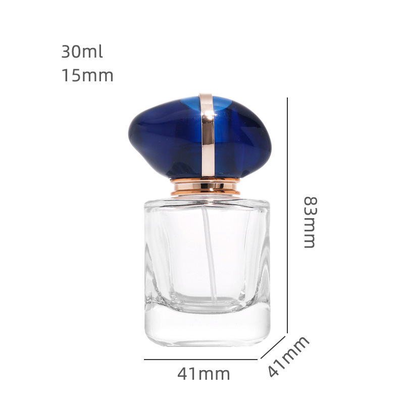 Premium Square Glass Perfume Spray Bottle – Elegant Refillable Atomizer (3)