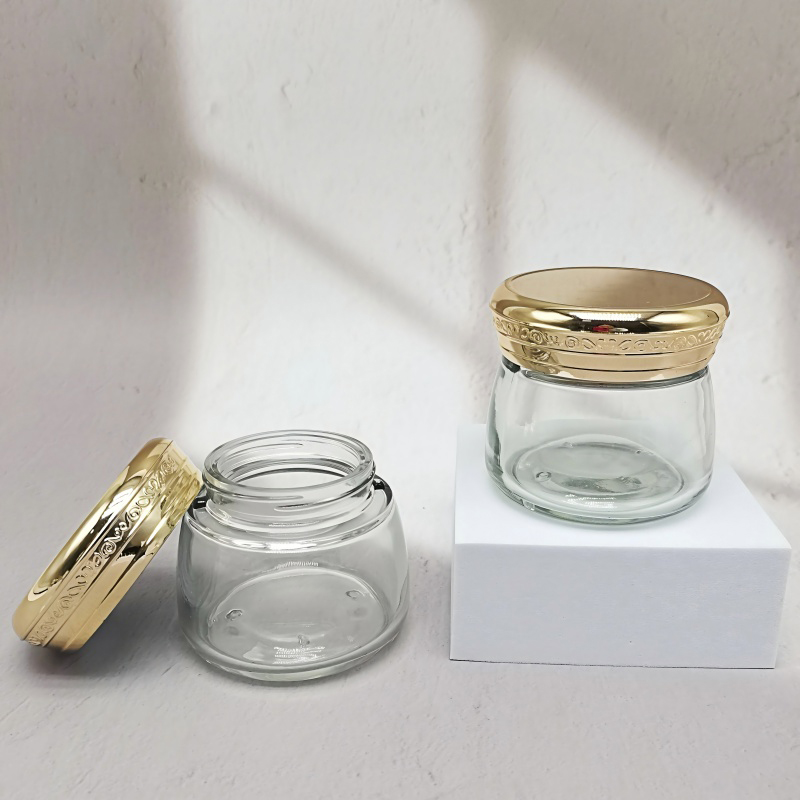 Luxury Cosmetic Face-Mask Jars – Elegant 100g Packaging with Gold Screw Cap (3)