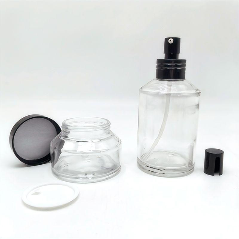 Eco-Chic & Versatile Transparent Skincare Bottles for Your Beauty Ritual (1)
