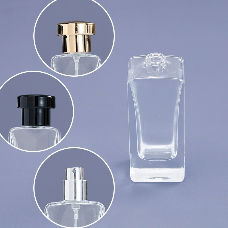 پریمیم اسکوائر پرفیوم سپرے بوتل 50 ملی لٹر خوبصورت ریفِل ایبل ایٹمائزر (3)