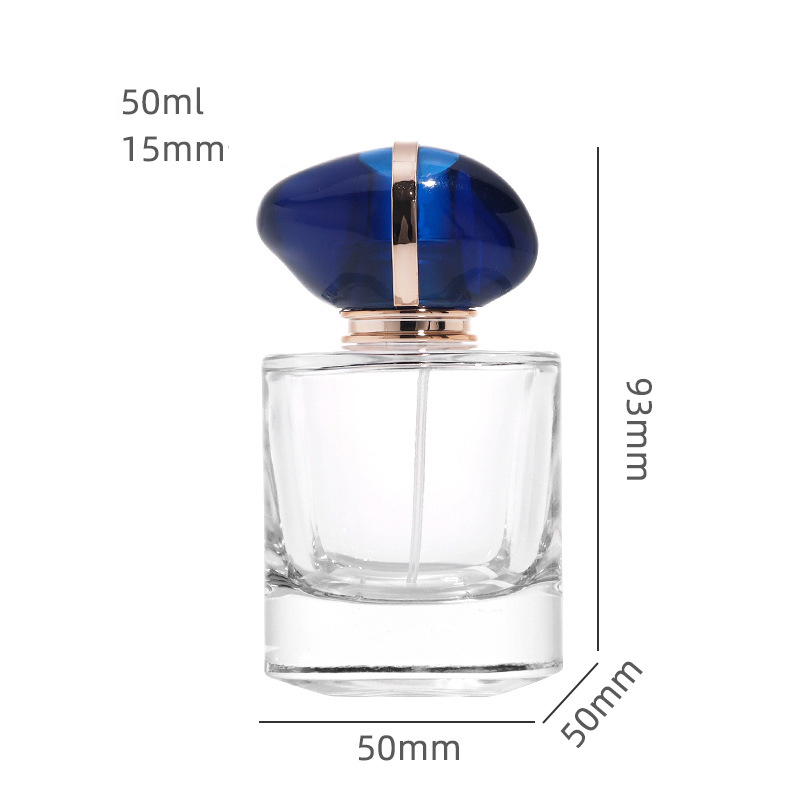 Premium Square Glass Perfume Spray Bottle – Elegant Refillable Atomizer (2)