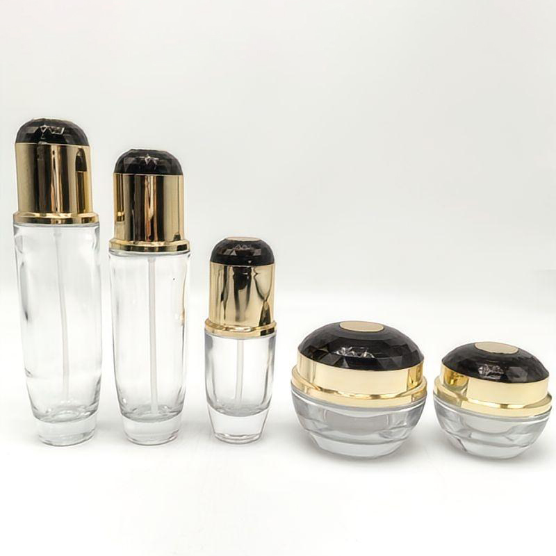 Wholesale Luxury Empty 40ml Cylinder Skincare Bottle Jar Set – Elegant Packaging for Premium Cosmetics (3)