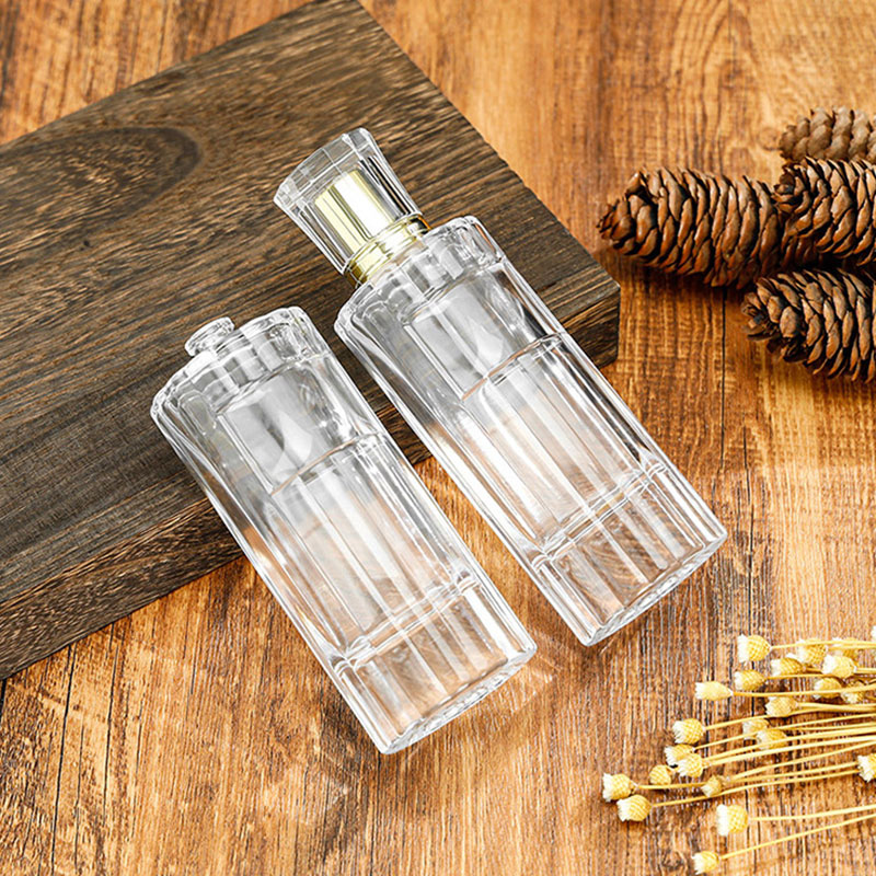 Premium Vertical Stripe Transparent Spray Perfume Bottle – 100ml (3)