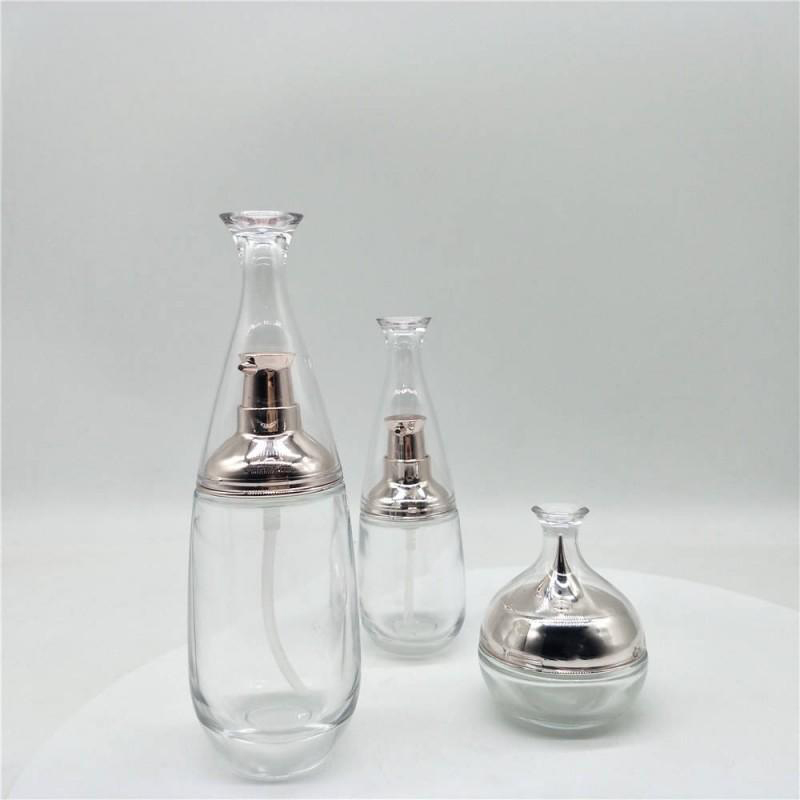 Premium Clear Cosmetic Glass Jars & Bottles – Elegant, Durable, and Eco-Friendly! (3)